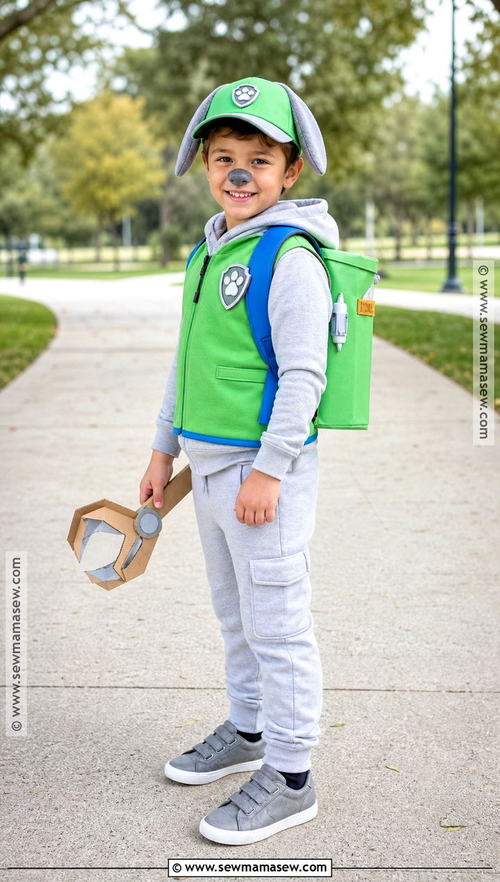 Recycling Rocky Halloween Costume - 30 paw patrol halloween costume ideas