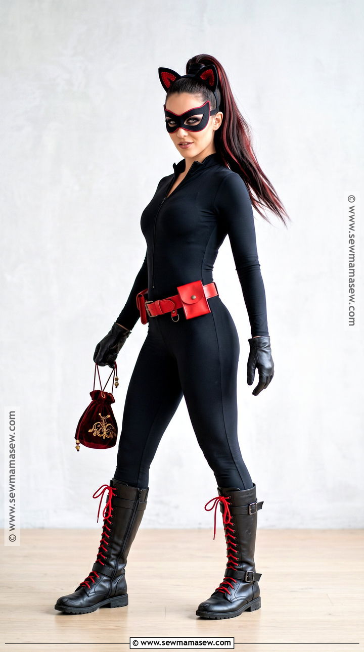 Red And Black Cat Woman Costume - 40 cat woman costume ideas