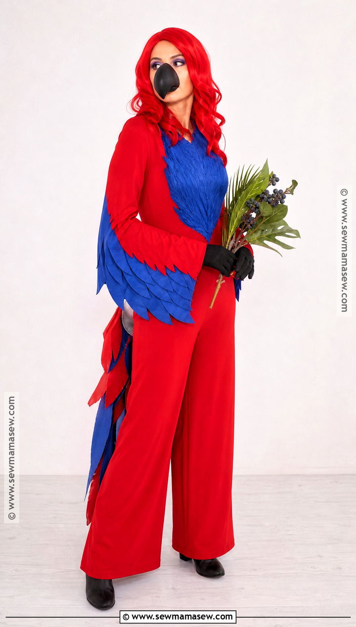 Red And Blue Eclectus Parrot Costume - 35 parrot costume ideas