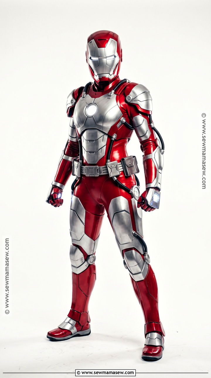Red And Silver Iron Man Costume - 30 Iron Man Costume Ideas for Women