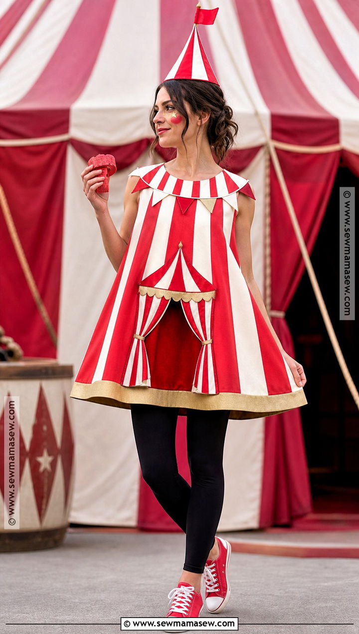 Red And White Circus Tent Costume - 30 circus costumes