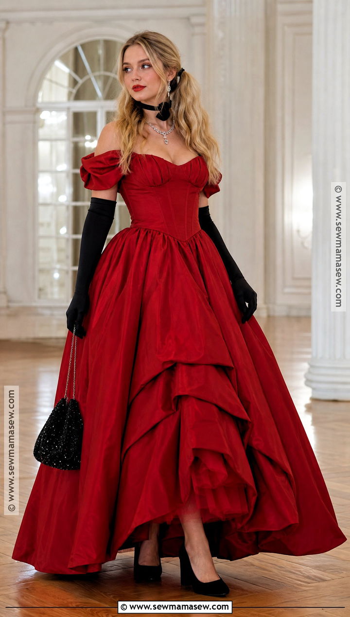 Red Ball Gown Harley Quinn Costume - 50 harley quinn costume ideas