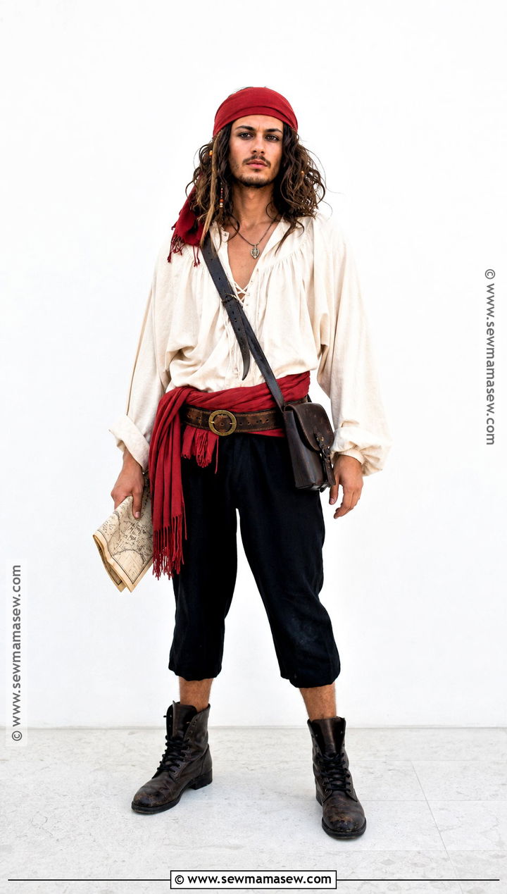 Red Bandana Pirate Costume - 35 easy pirate costume ideas