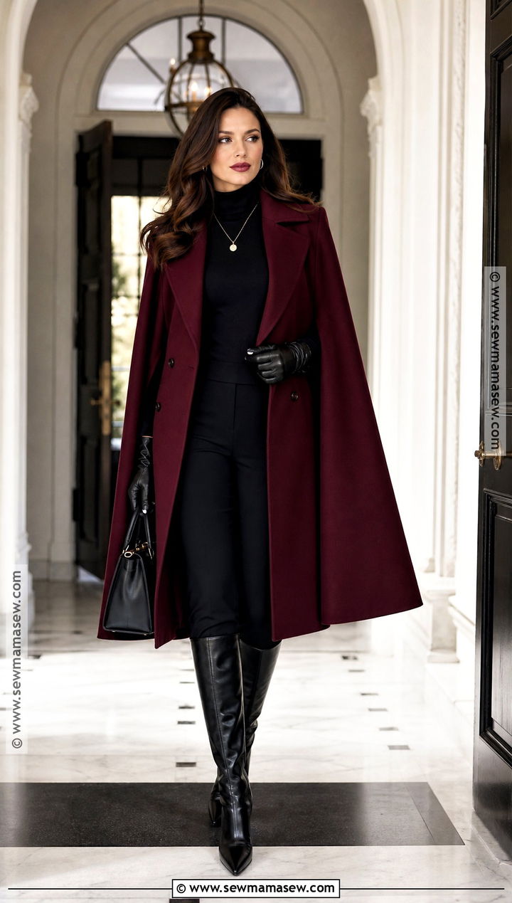 Red Cape Coat Vampire Outfit - 40 modern vampire outfit ideas