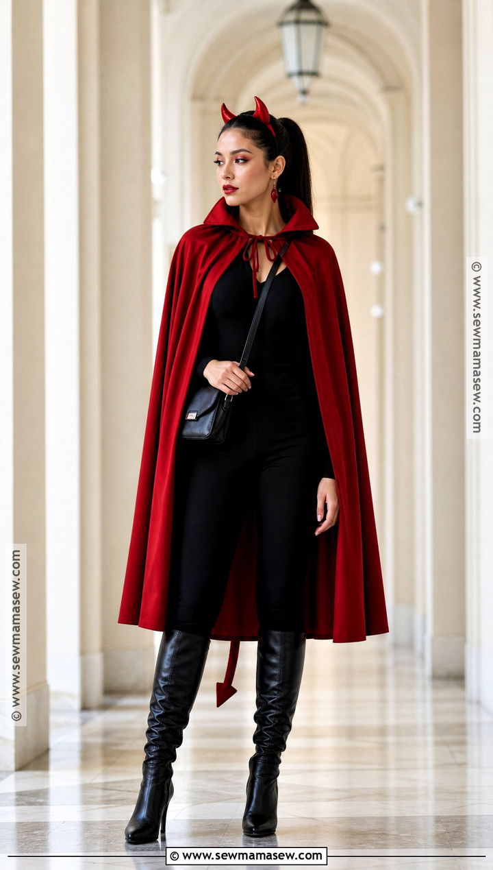 Red Cape Devil Costume - 40 devil costume ideas for women