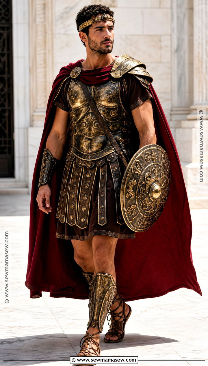 Red Cape Gladiator Costume - 30 gladiator costume ideas