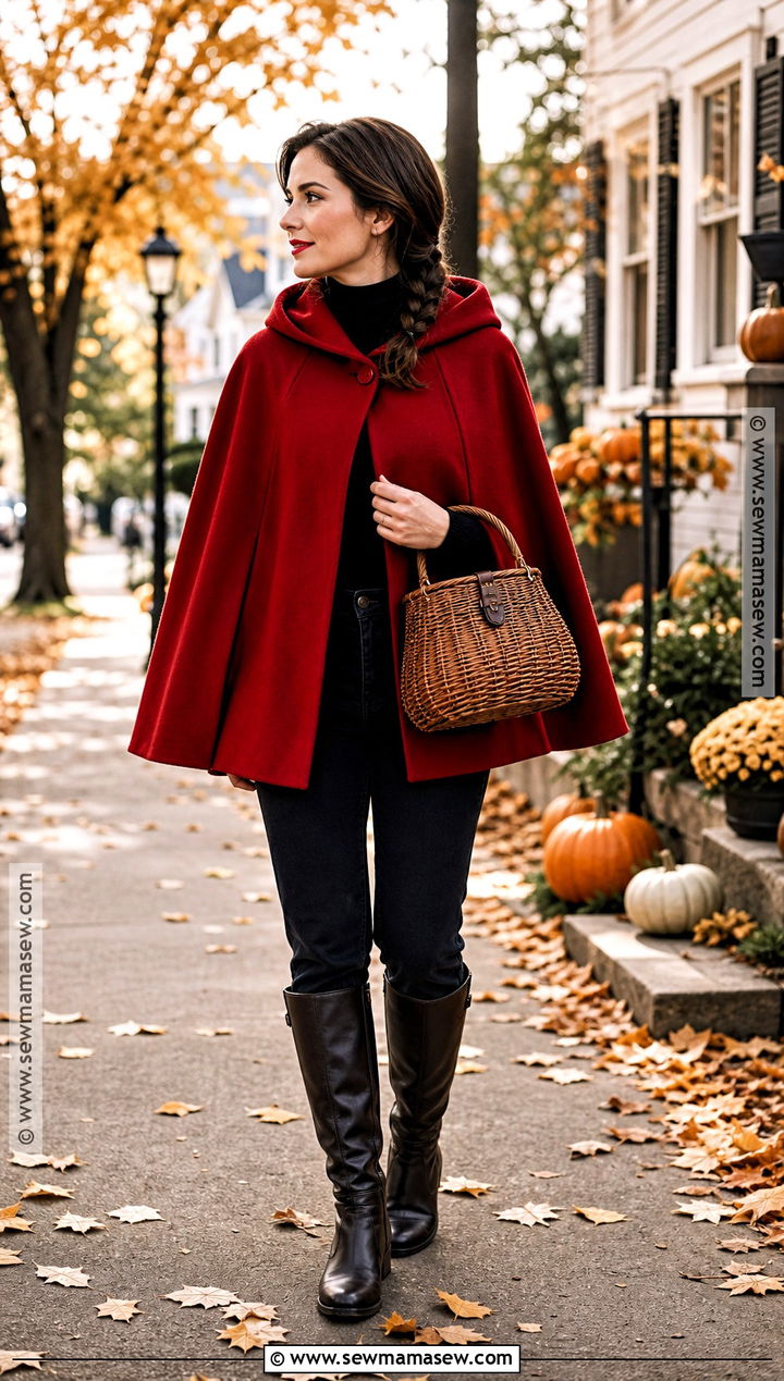 Red Cape Halloween Outfit - 50 halloween outfit ideas