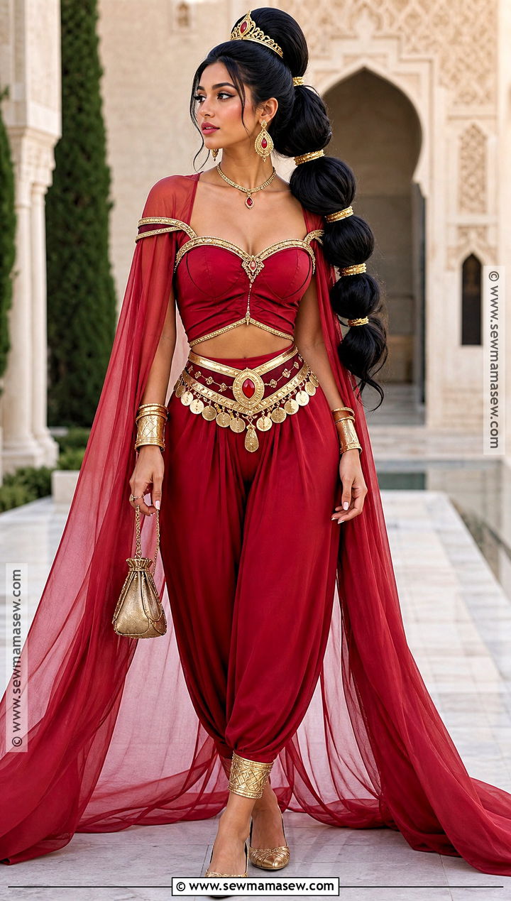 Red Cape Princess Jasmine Costume - 45 princess jasmine costume ideas