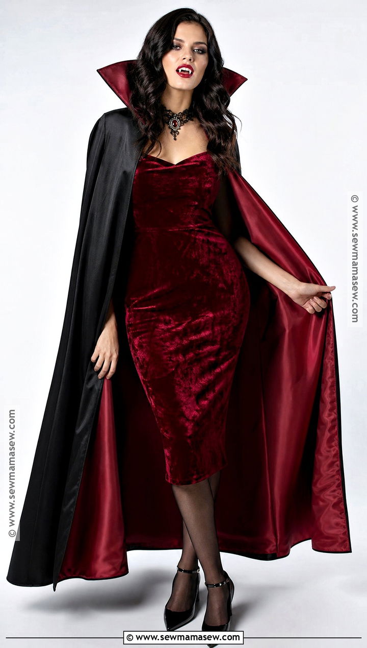 Red Cape Vampire Dress Costume - 35 red vampire dress ideas