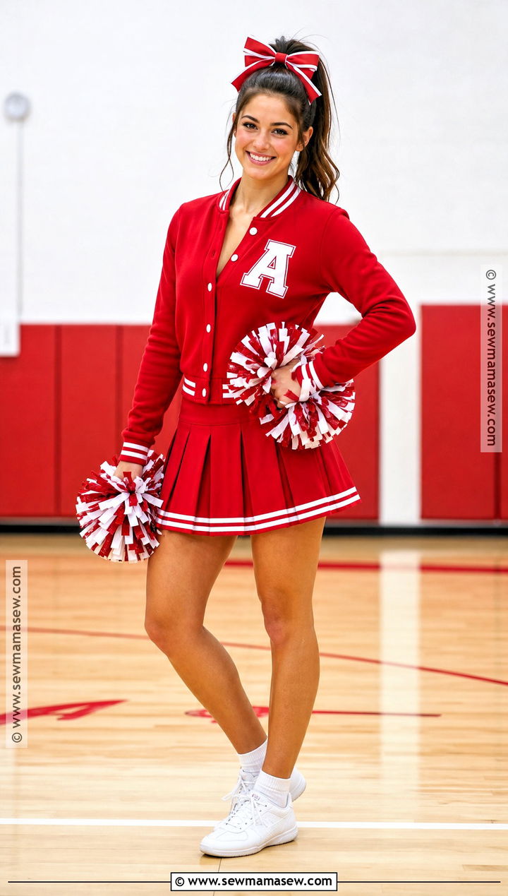 Red Cheerleader Costume - 30 Red Costume Ideas for Women