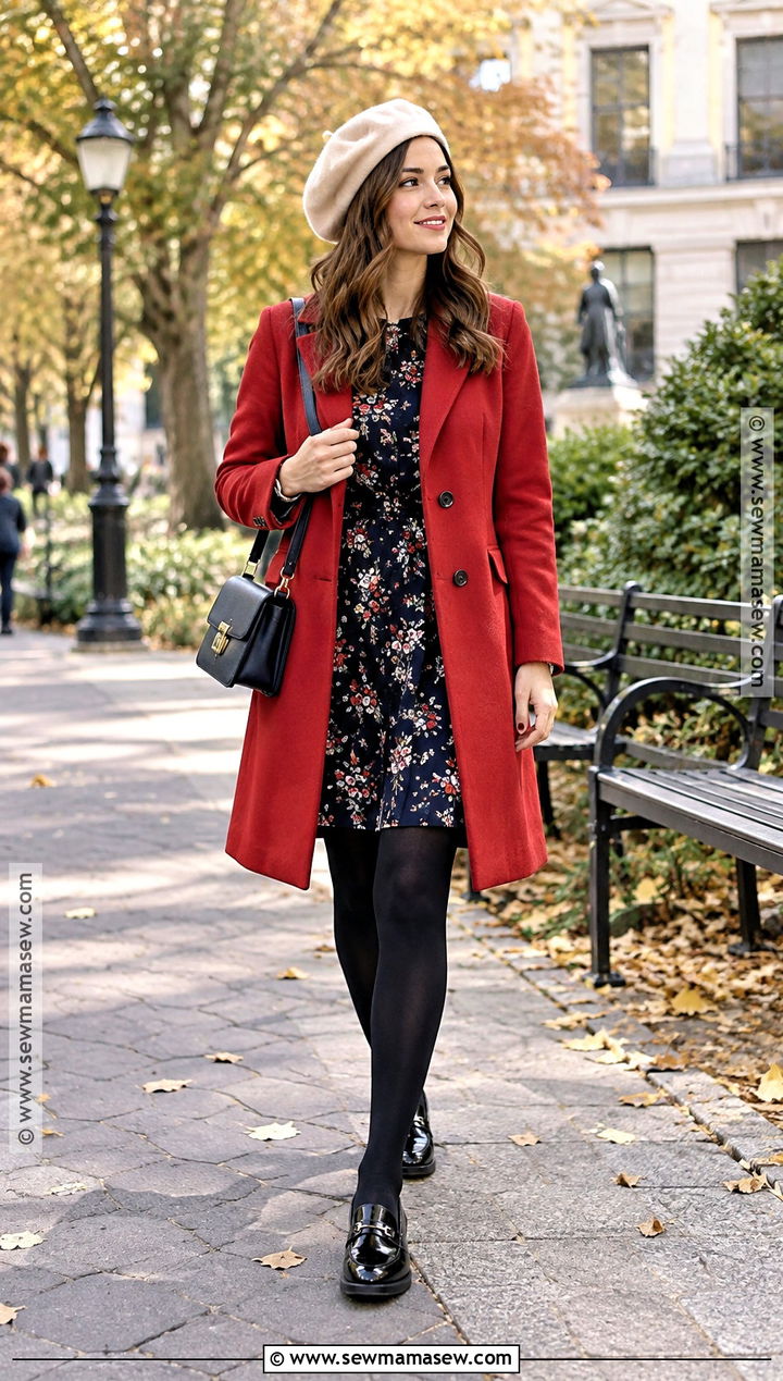 Red Coat Twee Fall Outfit - 20 Twee Outfits Fall