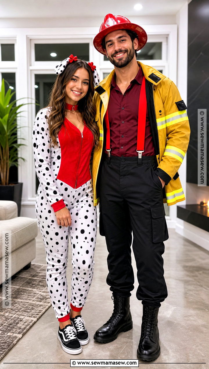 Red Dalmatian And Firefighter Costume - 35 dalmatian and firefighter costume ideas