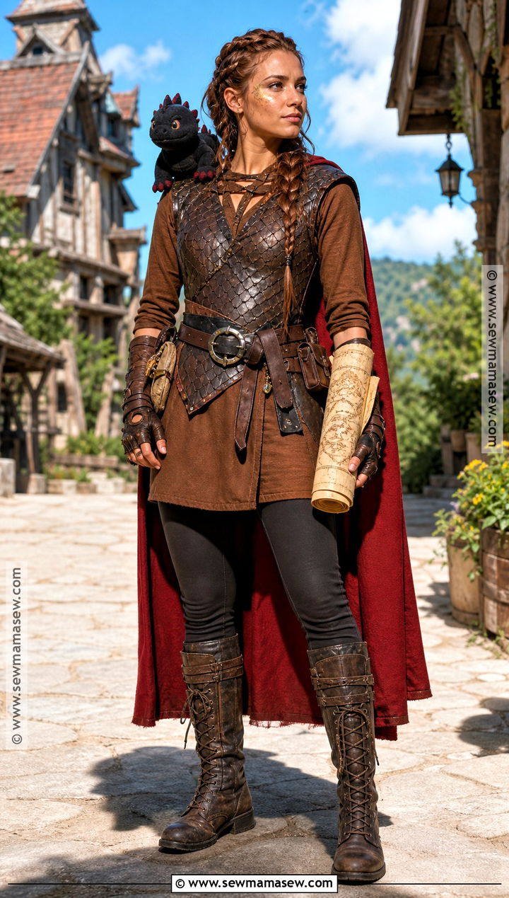 Red Dragon Tamer Costume With Cape - 30 red cape costume ideas
