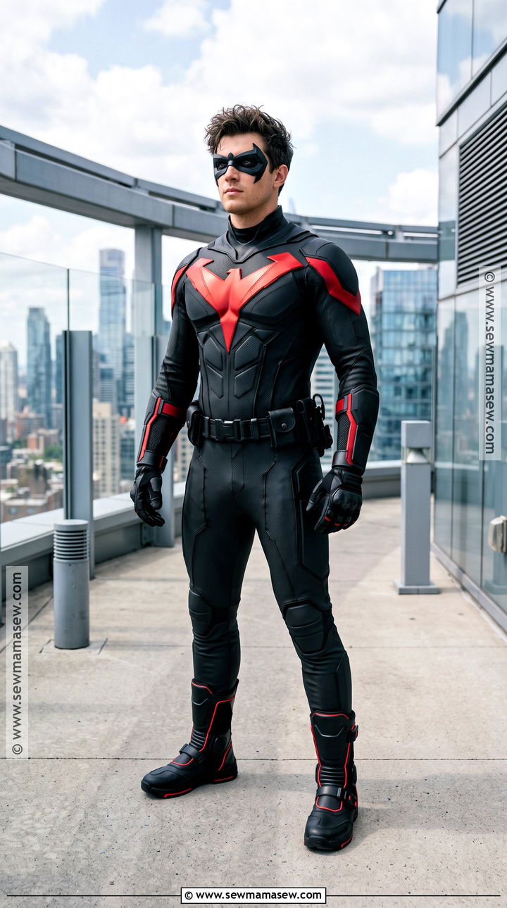 Red Emblem Nightwing Costume - 35 night wing costume ideas