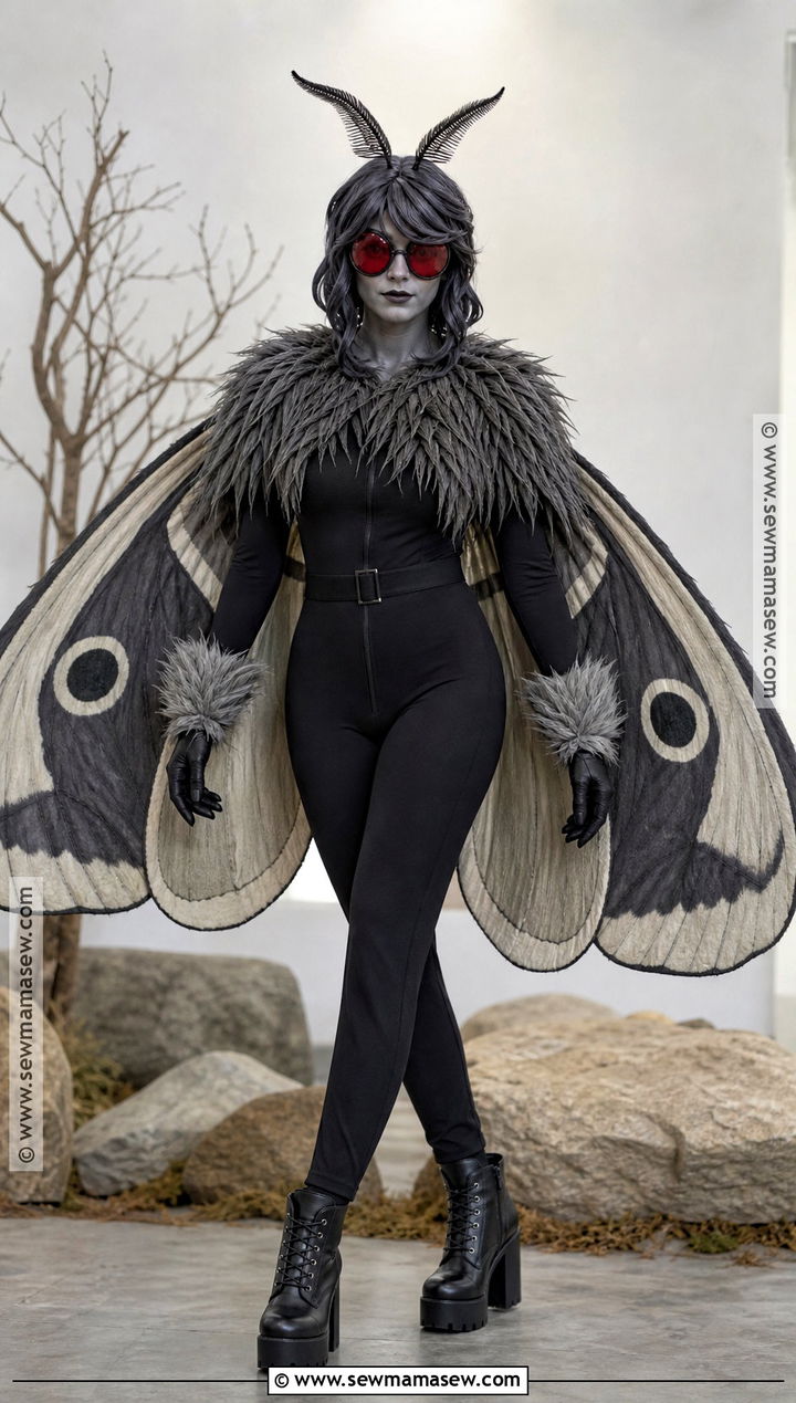 Red Eyed Moth Creature Cosplay - 30 scary cosplay ideas