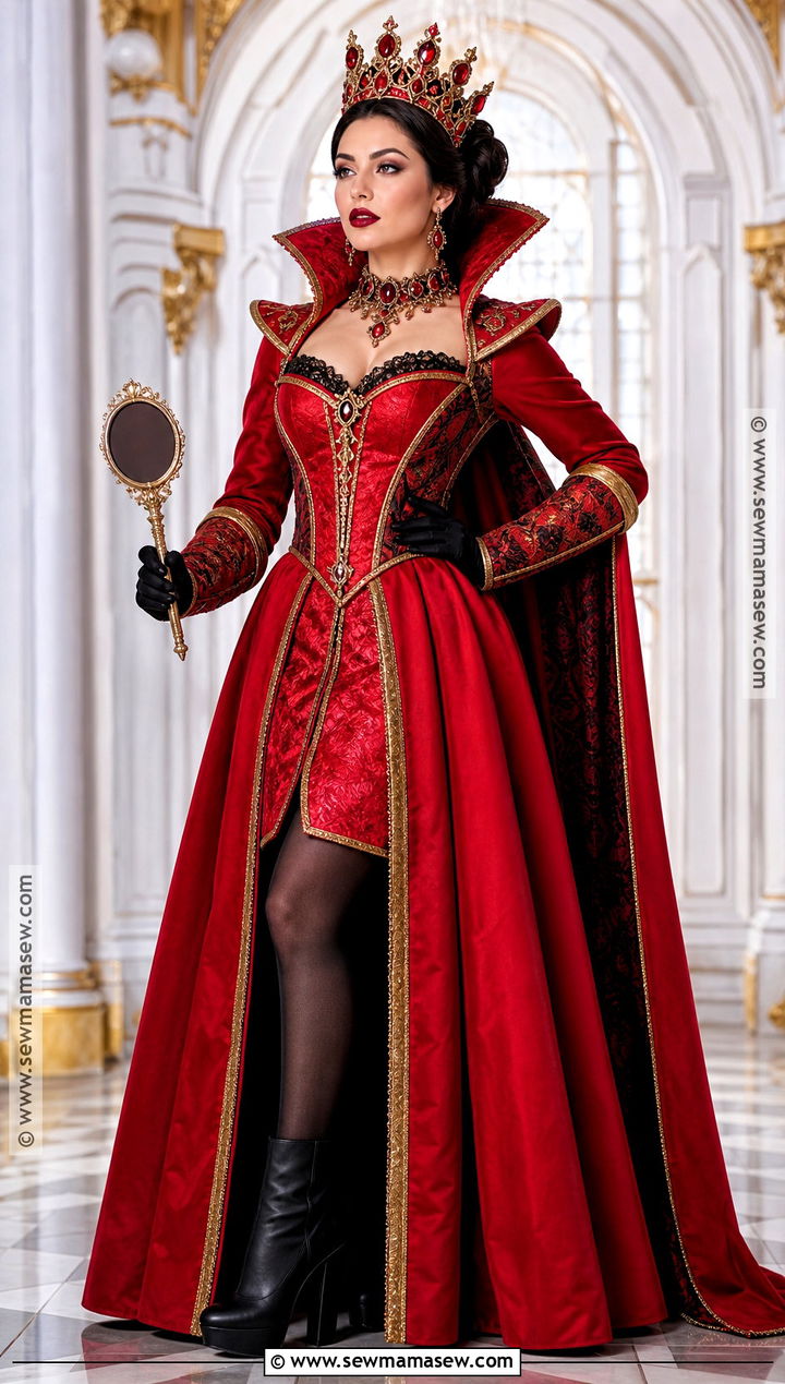 Red Fairytale Queen Costume - 35 red dress halloween costume ideas
