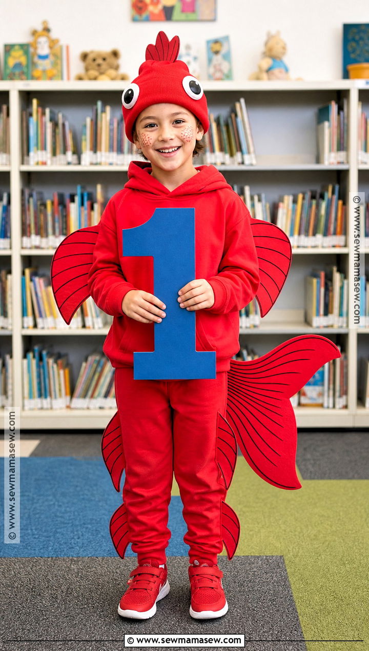 Red Fish Costume - 30 dr seuss week dress up ideas