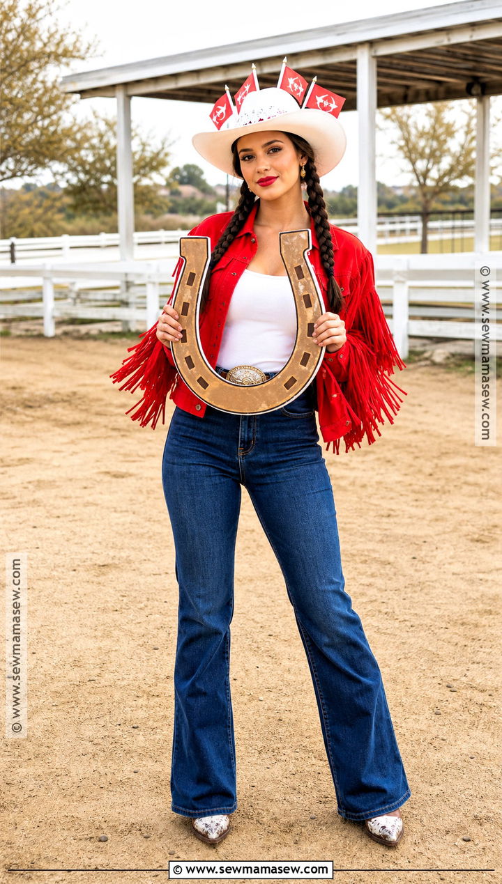 Red Flag Cowgirl Costume With Fringe - 30 red flag costume ideas