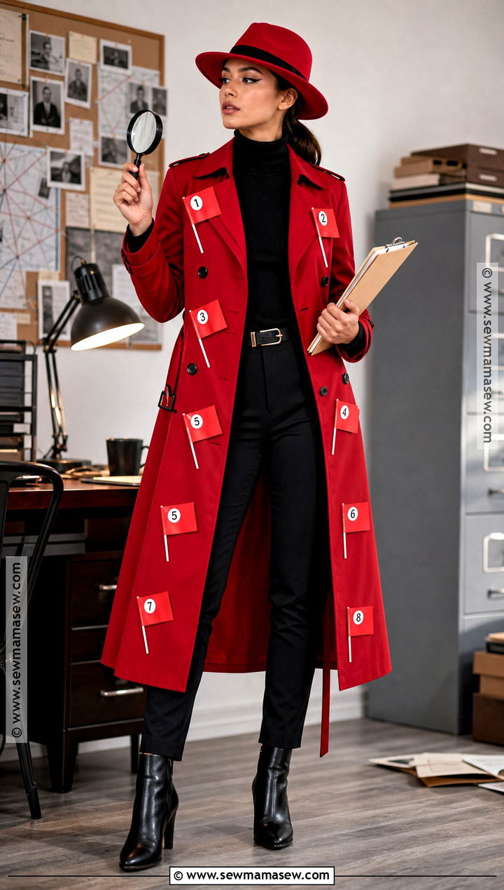 Red Flag Detective Costume - 30 red flag costume ideas