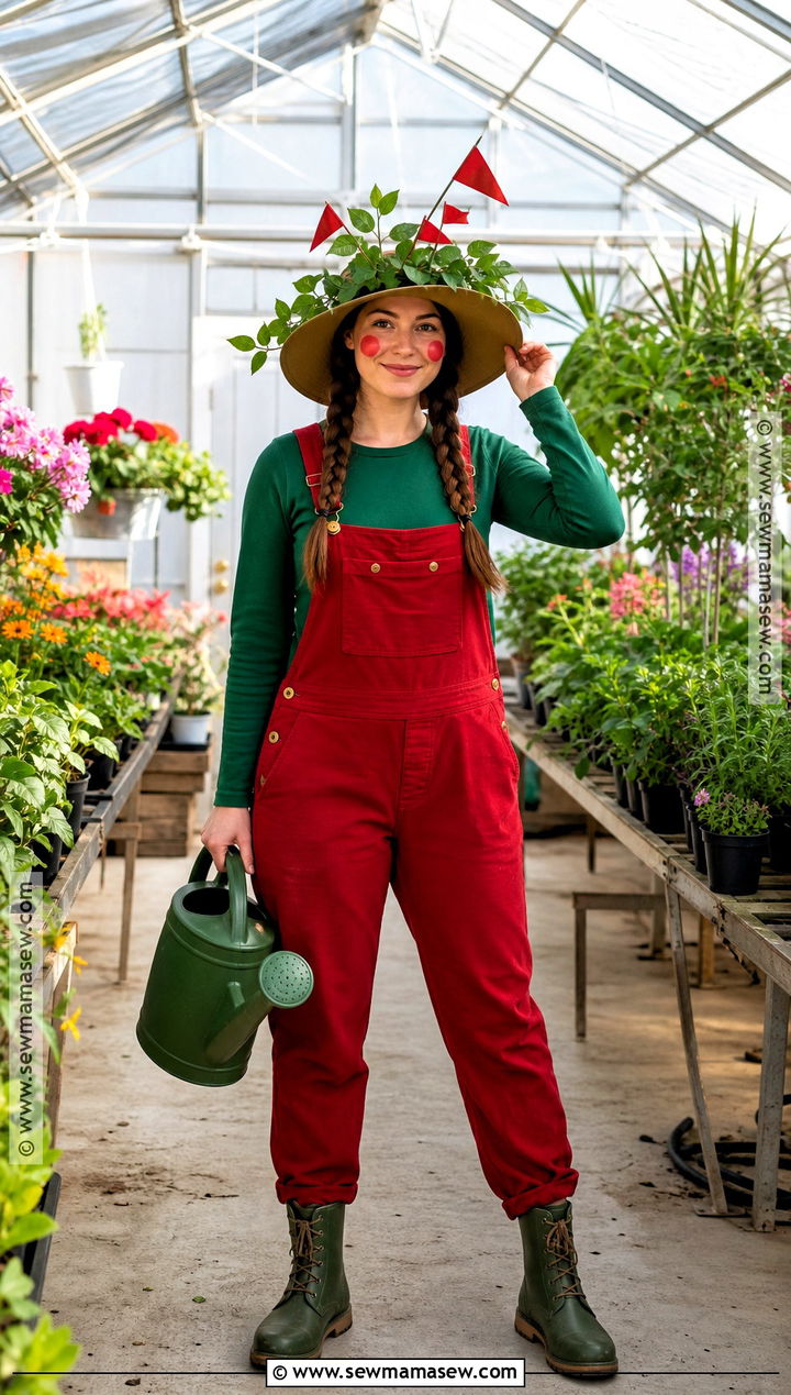 Red Flag Gardener Costume - 30 red flag costume ideas