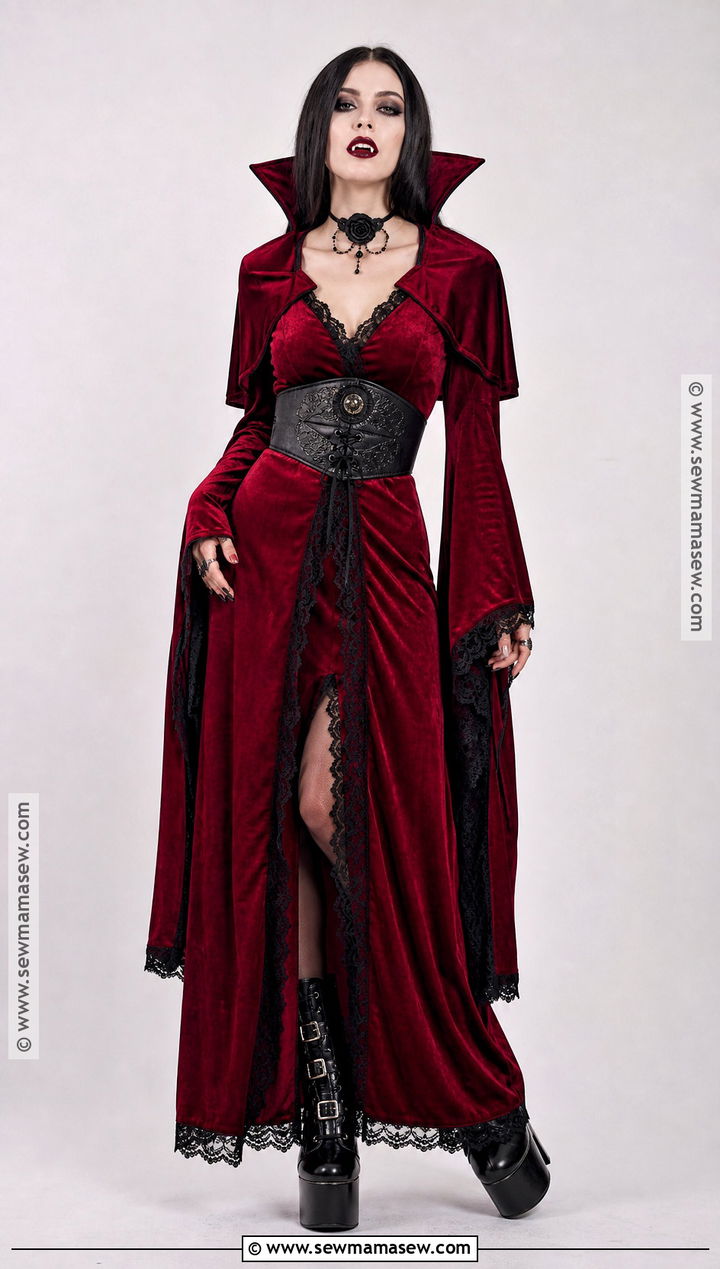 Red Gothic Vampire Dress Costume - 35 red vampire dress ideas