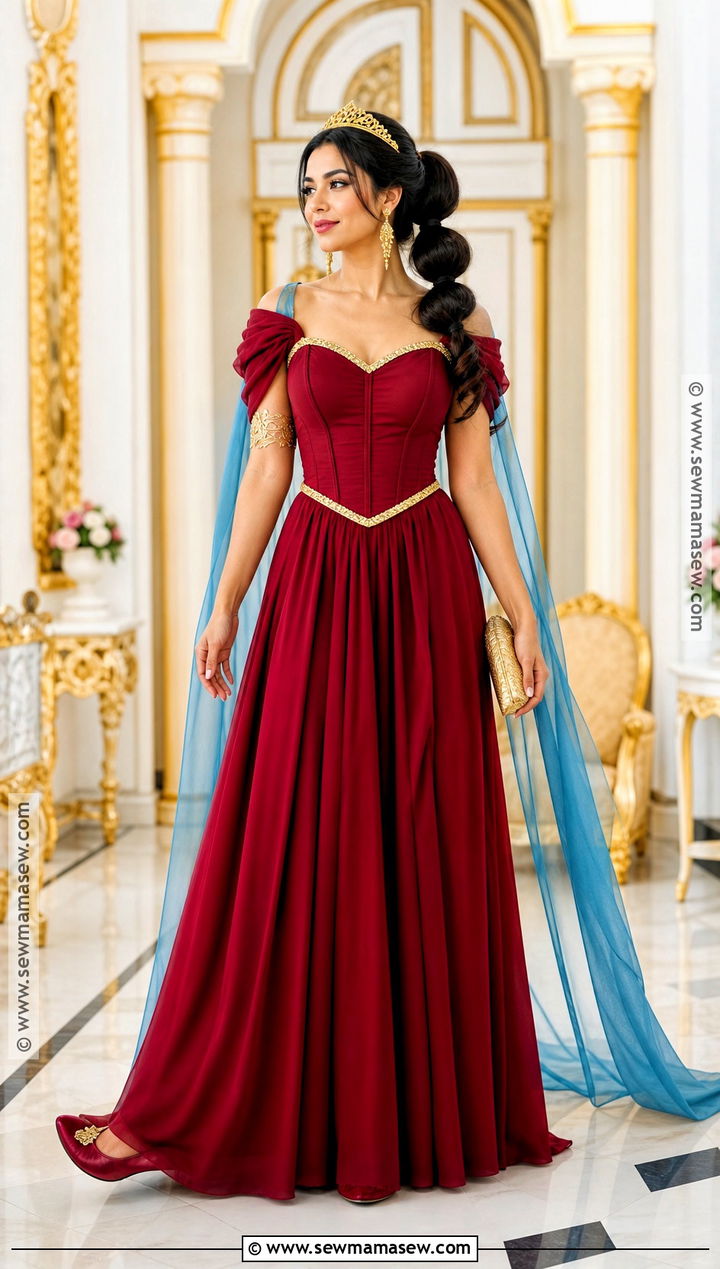 Red Gown Jasmine Costume - 35 Jasmine Princess Costume Ideas