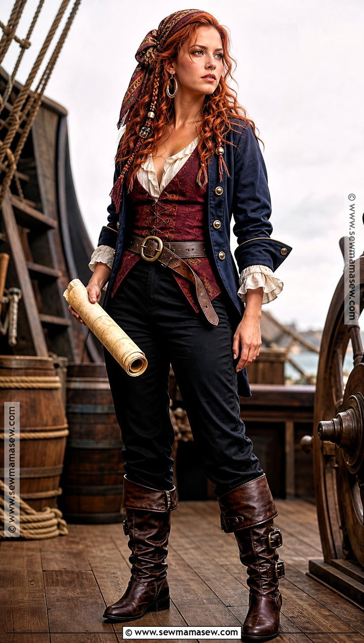 Red Haired Pirate Captain Costume - 30 halloween costumes for red hair