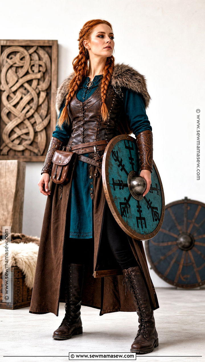 Red Haired Viking Warrior Woman Costume - 30 viking warrior woman costumes