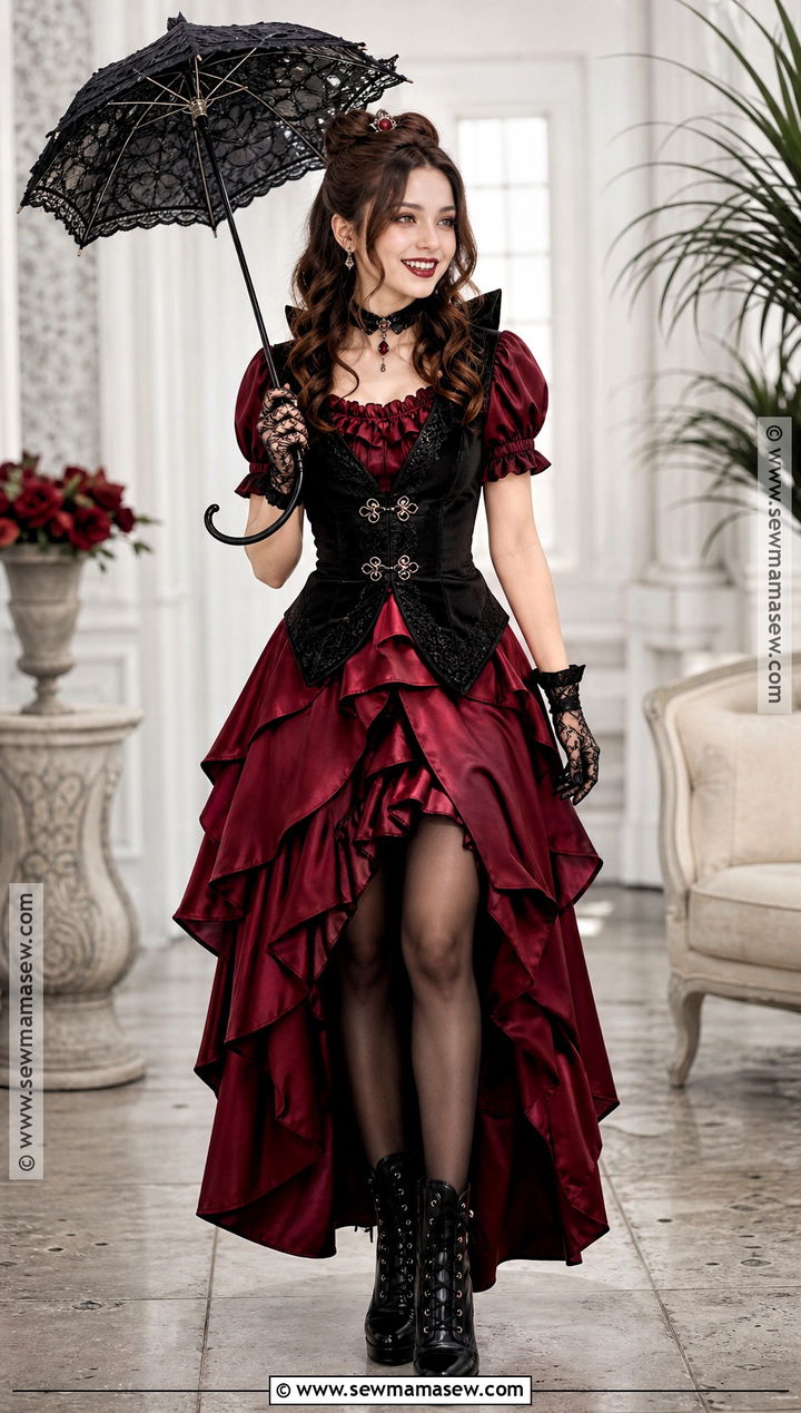 Red High Low Vampire Dress Costume - 35 red vampire dress ideas