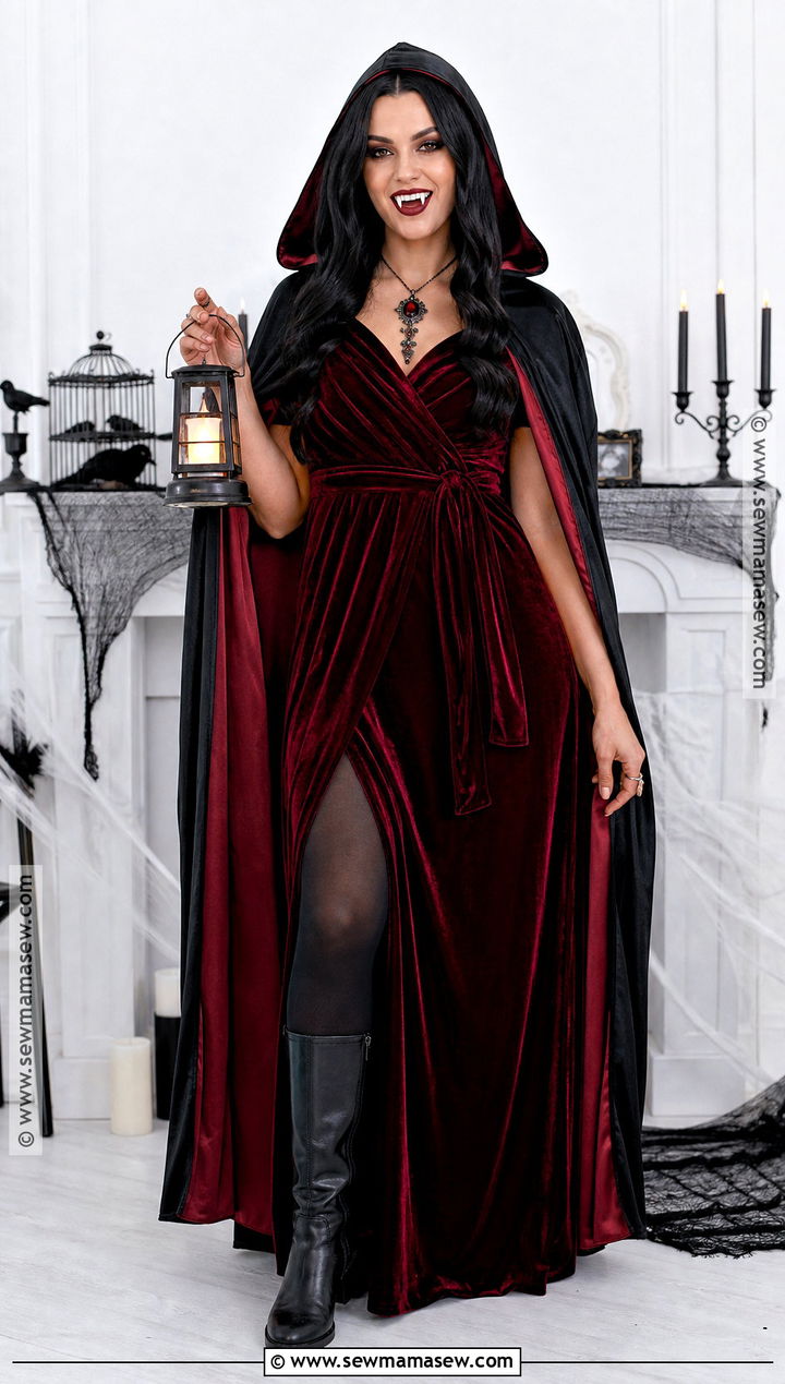 Red Hooded Vampire Dress Costume - 35 red vampire dress ideas
