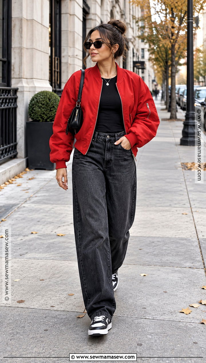 Red Jacket Streetwear Outfit - 15 Fall 2026 Streetwear Ideas