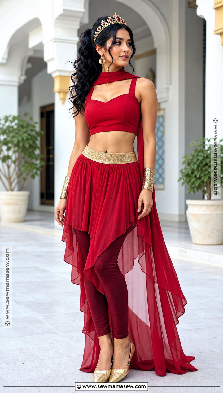 Red Jasmine High Low Skirt Costume - 35 red jasmine costume ideas
