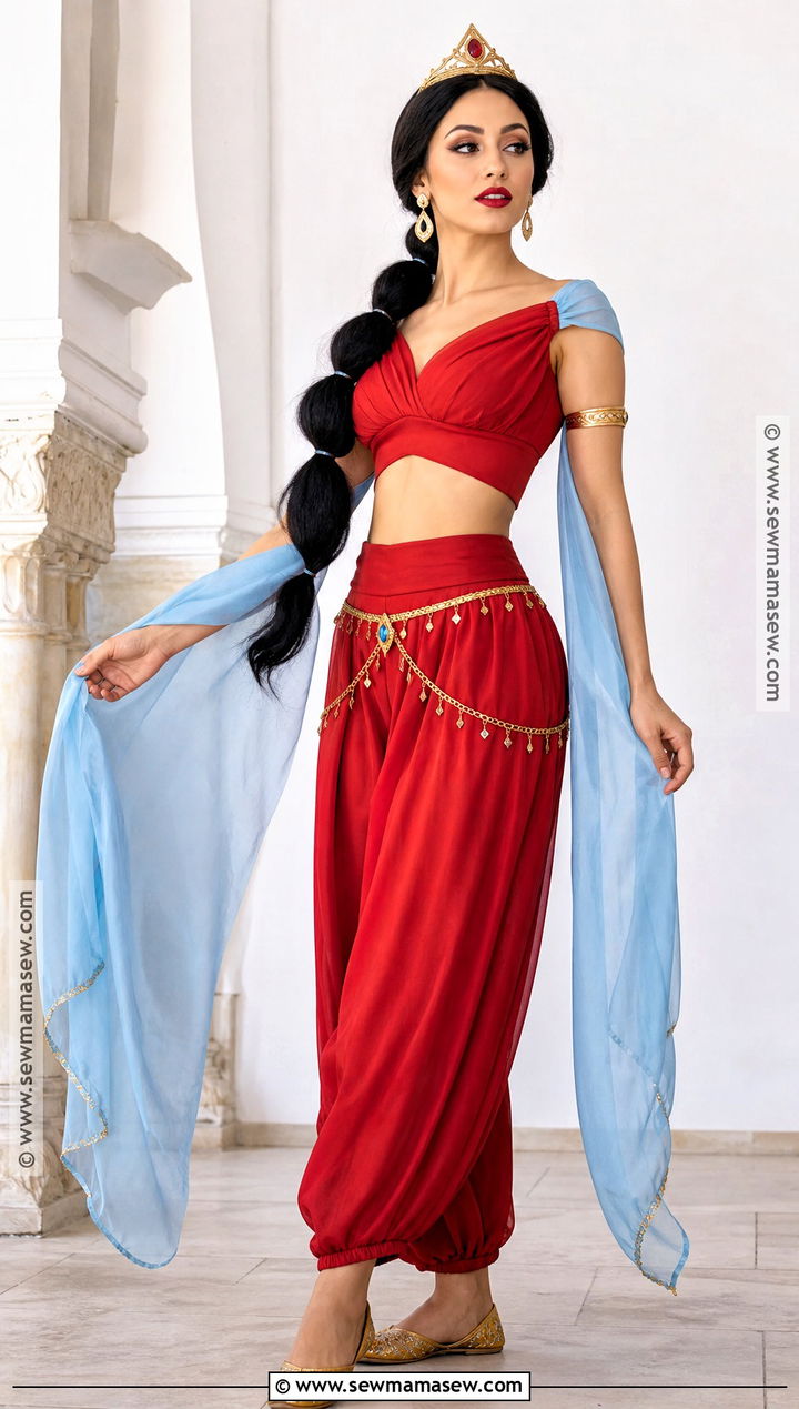 Red Jasmine High Waisted Costume - 30 red jasmine halloween costume ideas