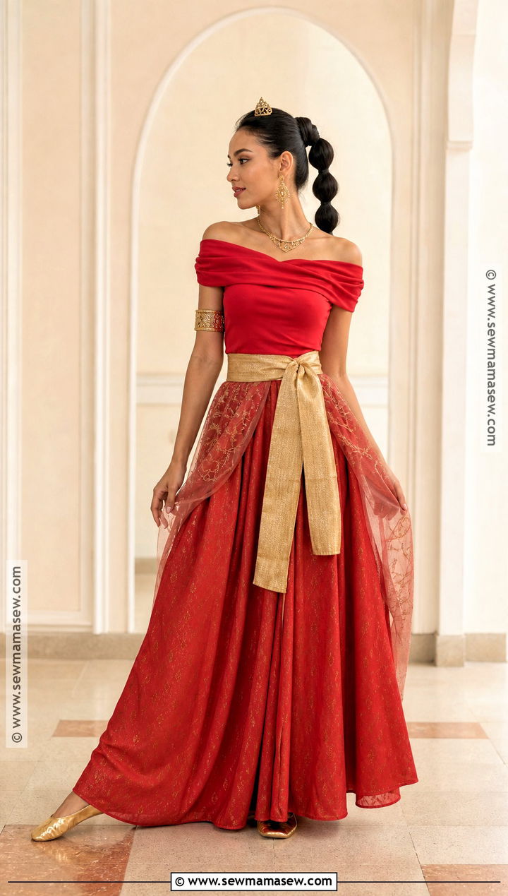 Red Jasmine Maxi Skirt Costume - 35 red jasmine costume ideas