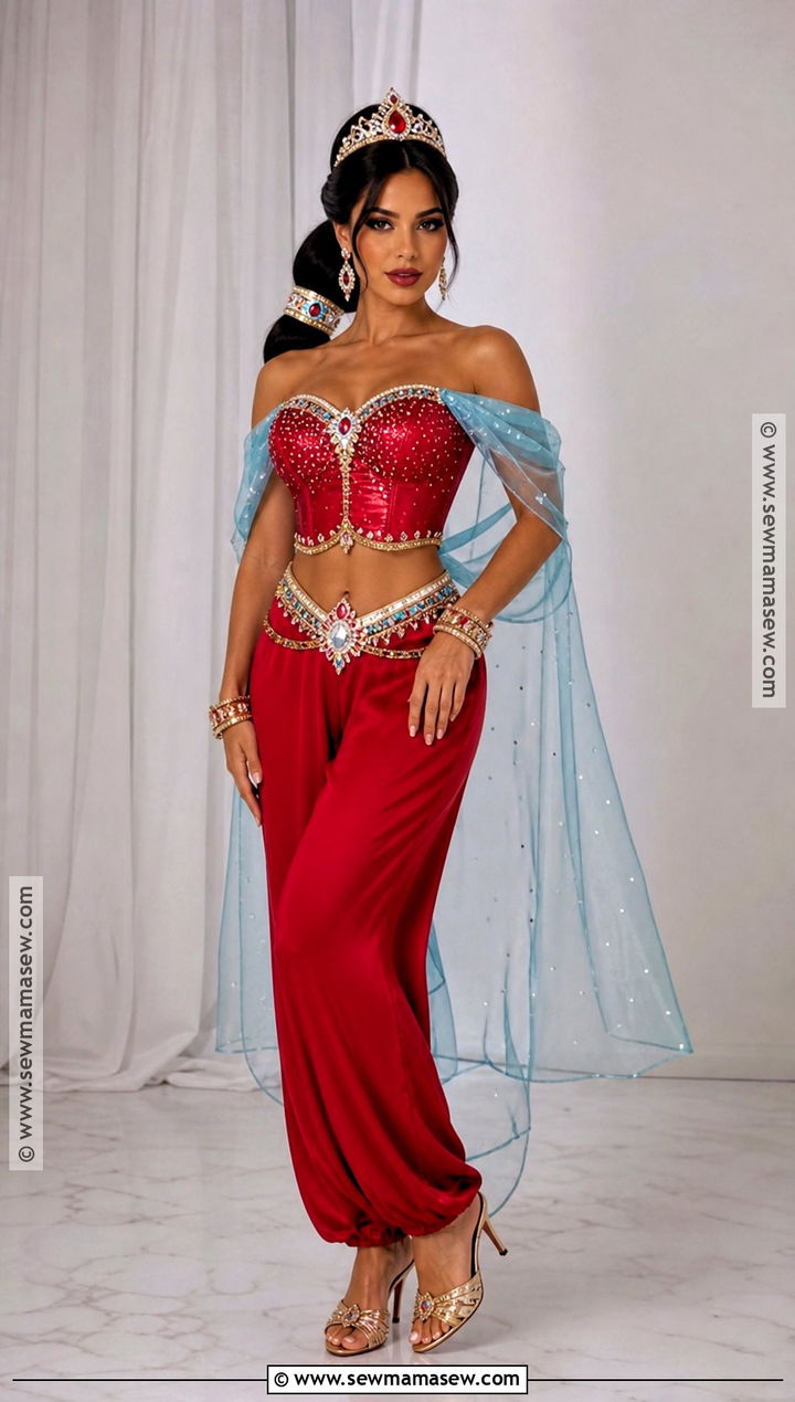 Red Jasmine Rhinestone Costume - 30 red jasmine halloween costume ideas