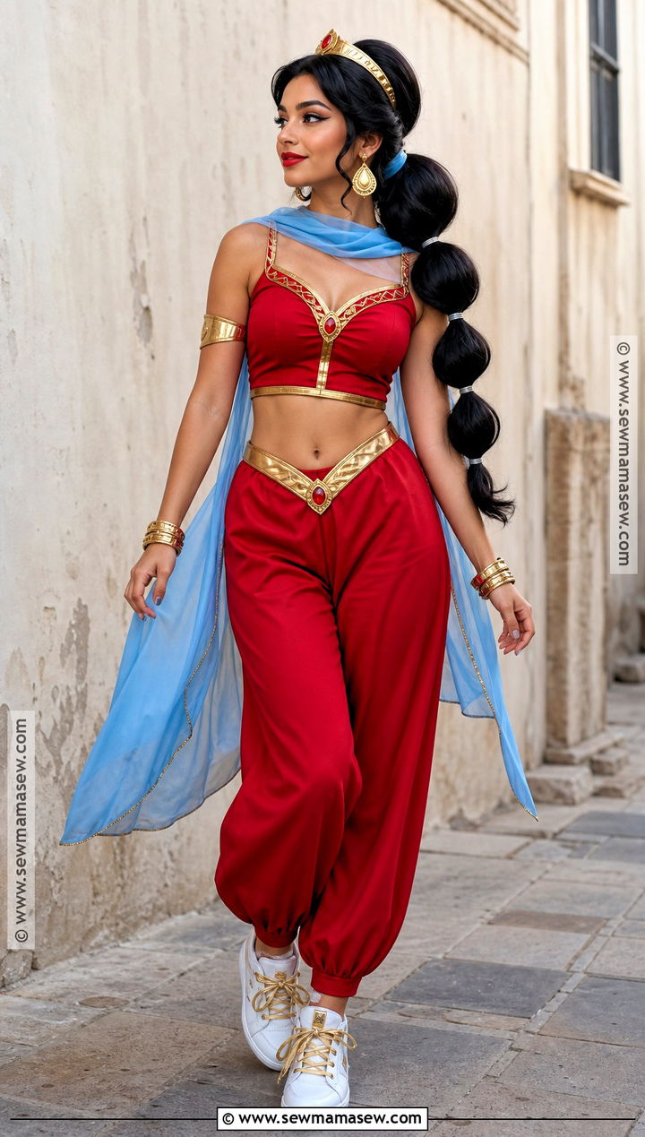 Red Jasmine Sneaker Costume - 30 red jasmine halloween costume ideas