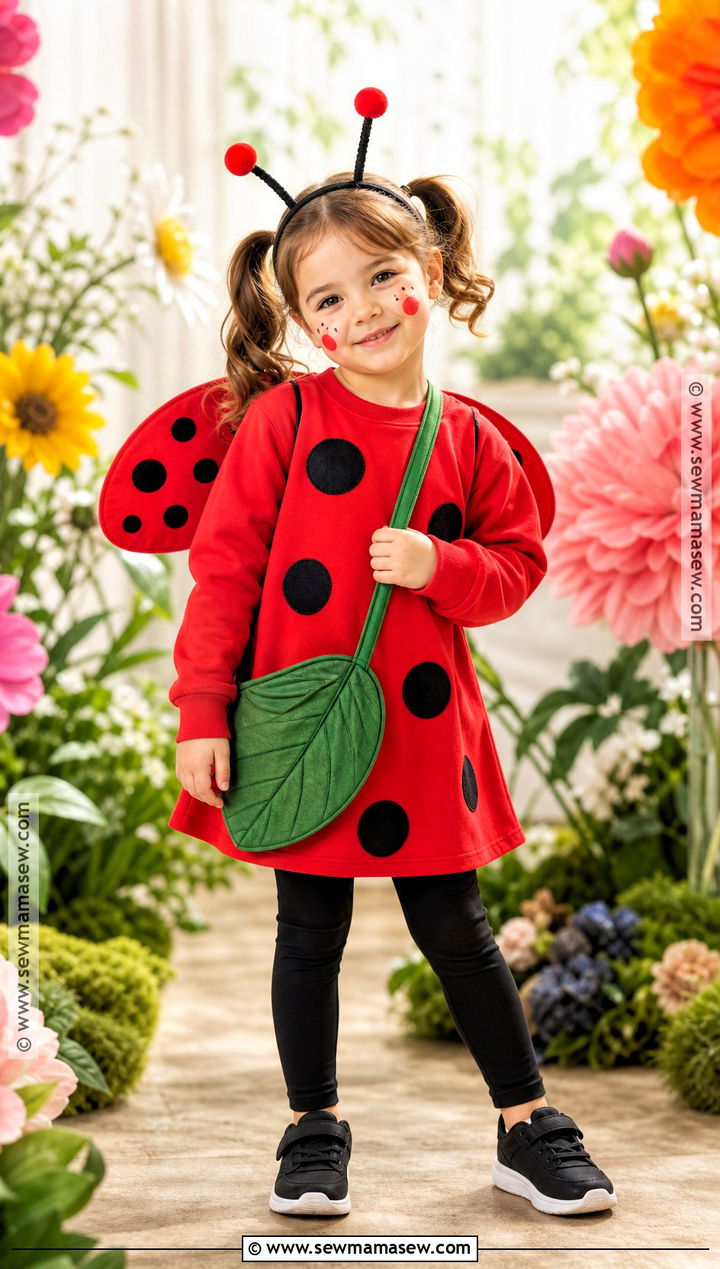 Red Ladybug Costume With Spotted Cape - 45 costumes ideas