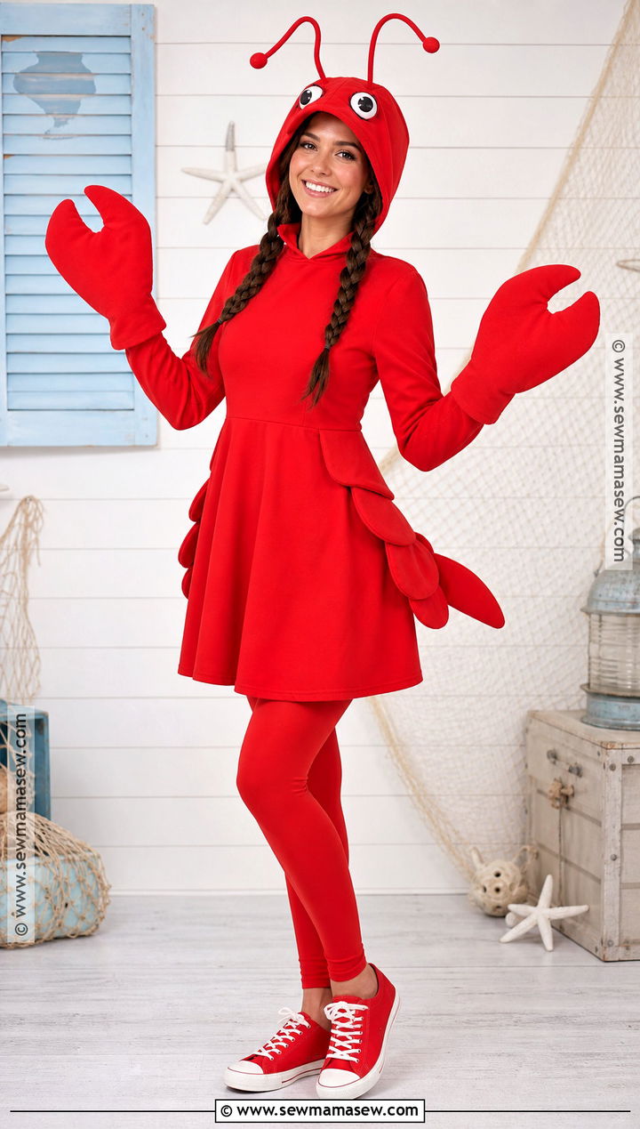 Red Lobster Costume - 35 red dress halloween costume ideas