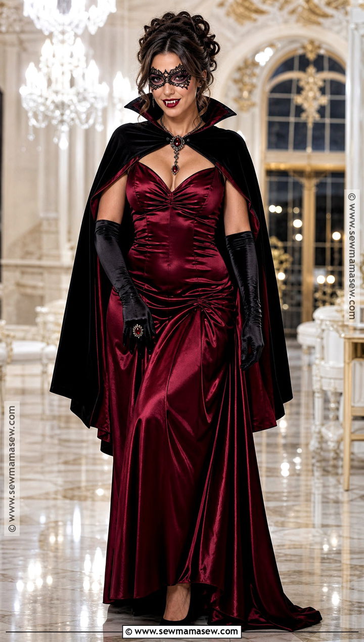 Red Masquerade Vampire Dress Costume - 35 red vampire dress ideas