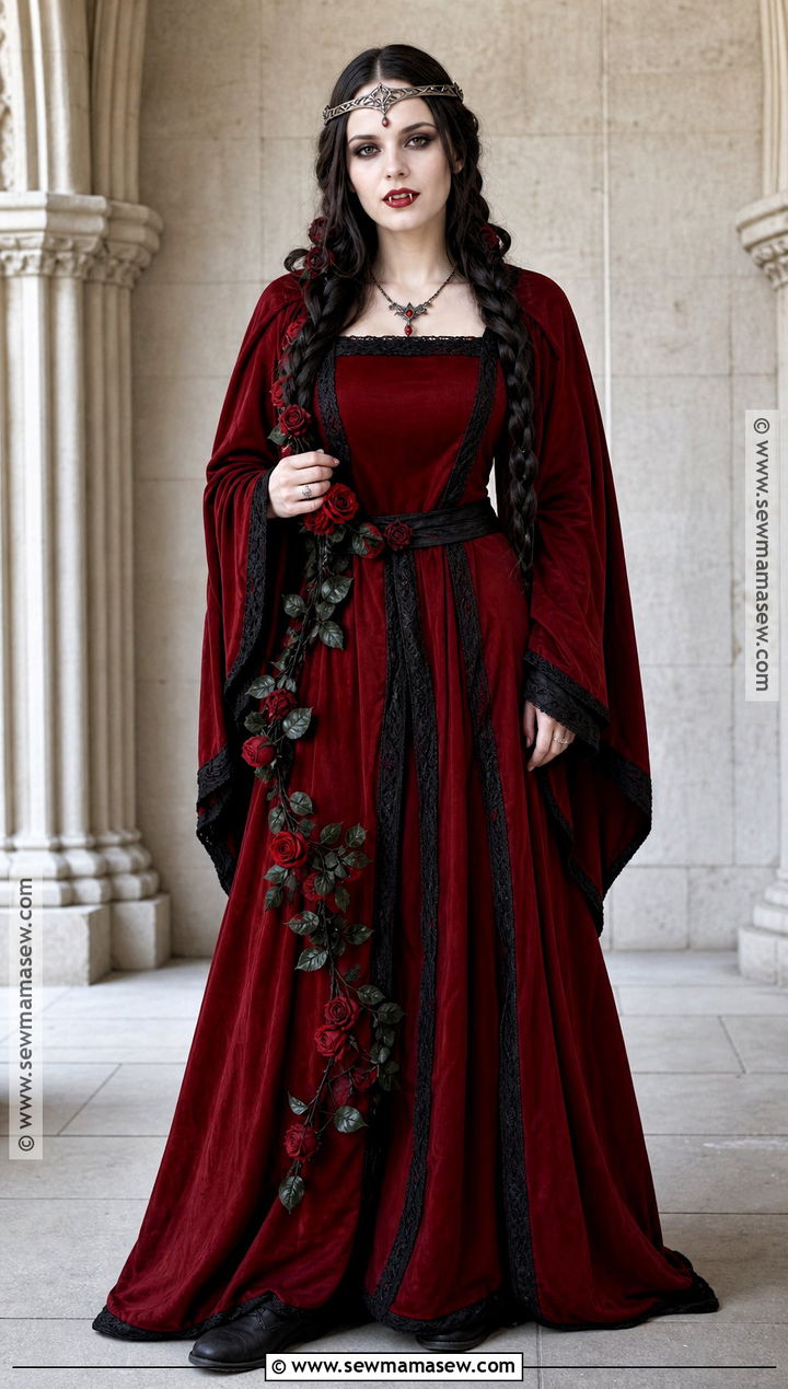 Red Medieval Vampire Dress Costume - 35 red vampire dress ideas
