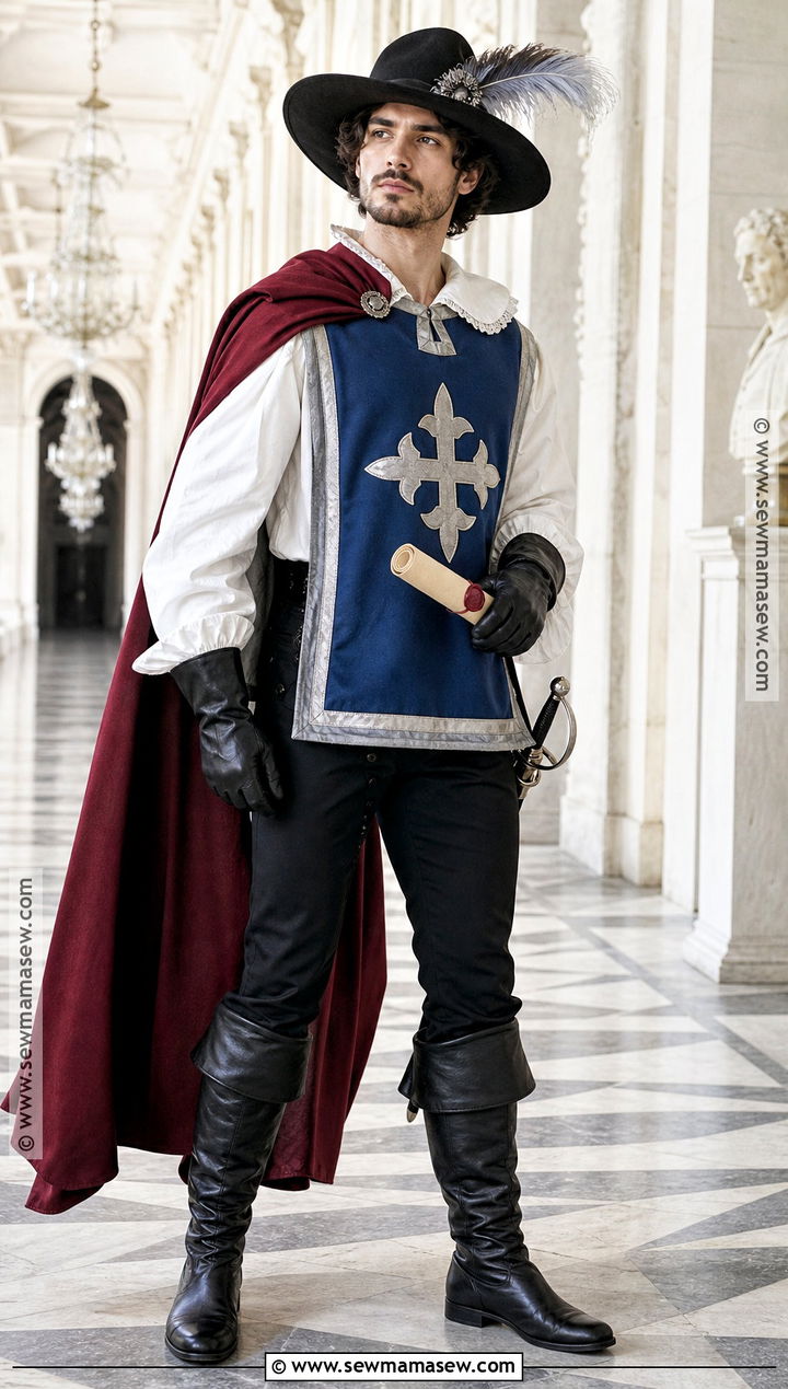 Red Musketeer Costume With Cape - 30 red cape costume ideas