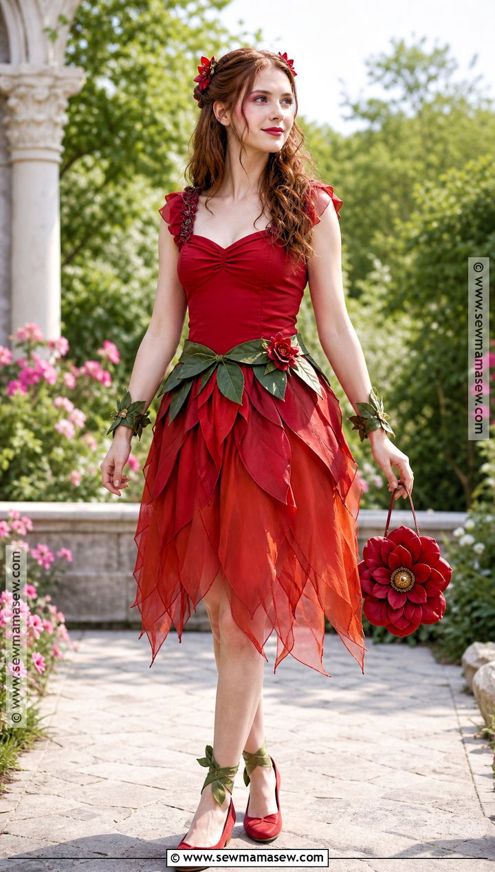 Red Petal Thumbelina Costume - 30 thumbelina costume ideas