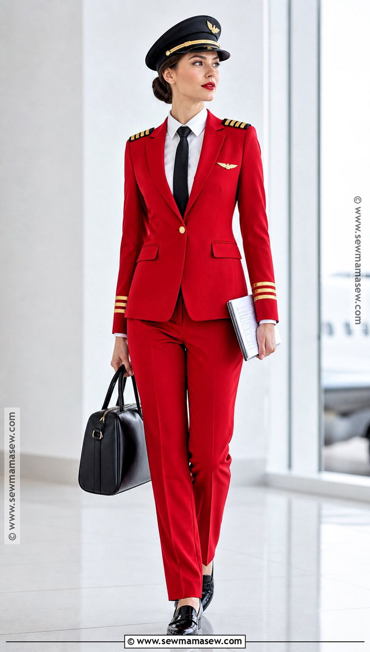 Red Pilot Costume - 30 Pilot Costume Ideas for Women