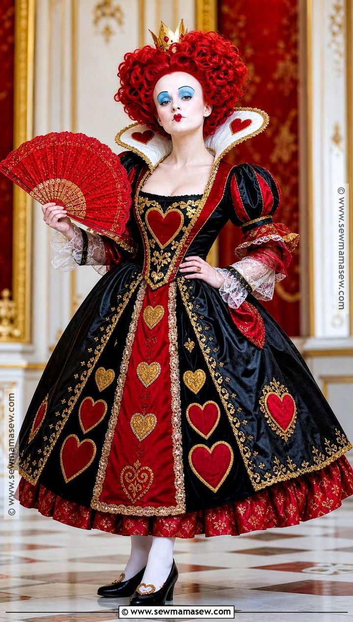 Red Queen Costume - 30 Tim Burton Characters Costumes