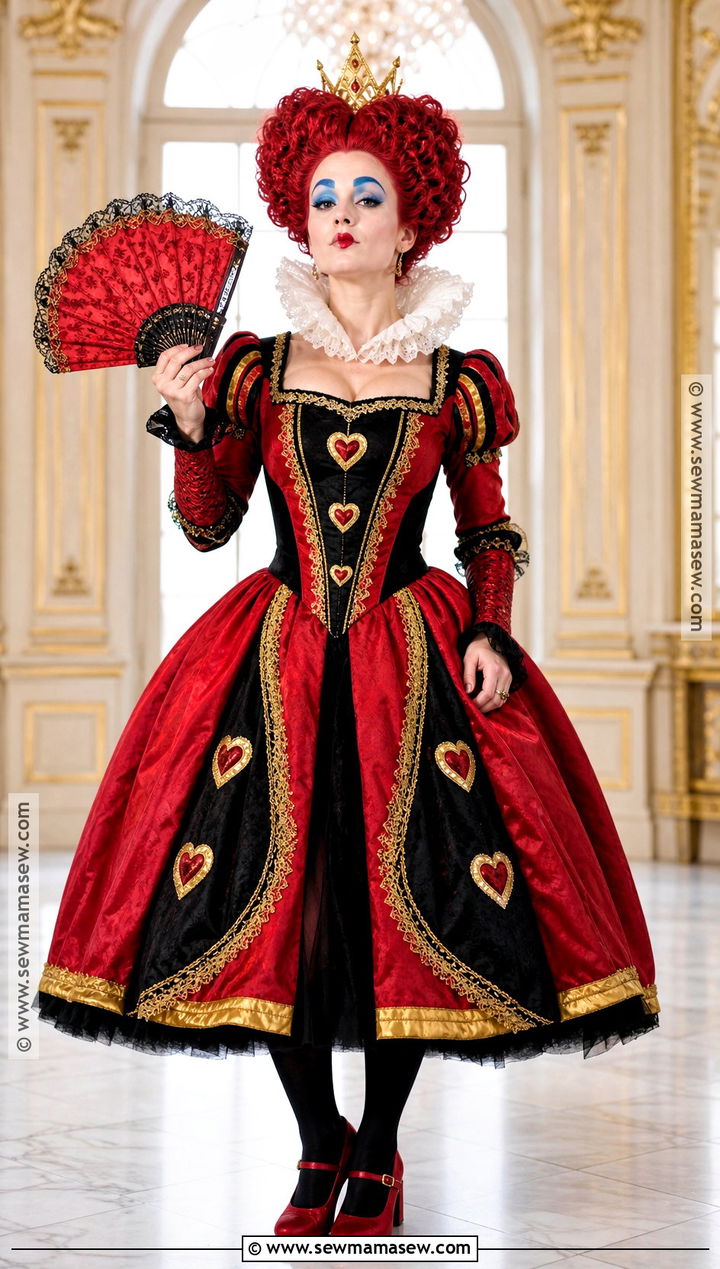 Red Queen Heart Dress Costume - 30 movie character costumes for females