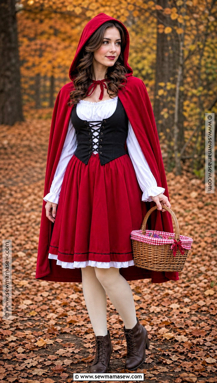 Red Riding Hood Costume With Basket - 50 costume ideas