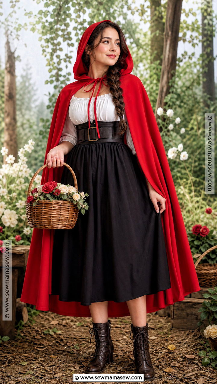 Red Riding Hood Costume With Cape - 30 simple halloween costume ideas