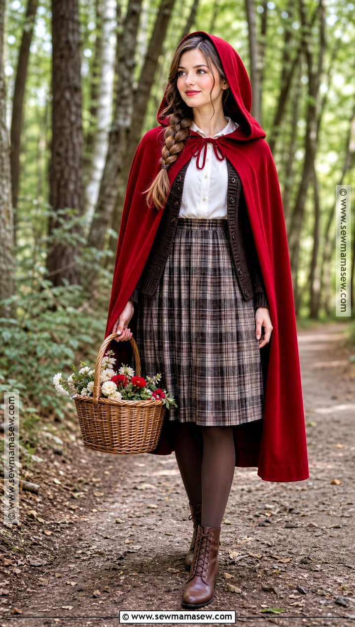 Red Riding Hood Costume With Cape - 40 halloween costumes for women