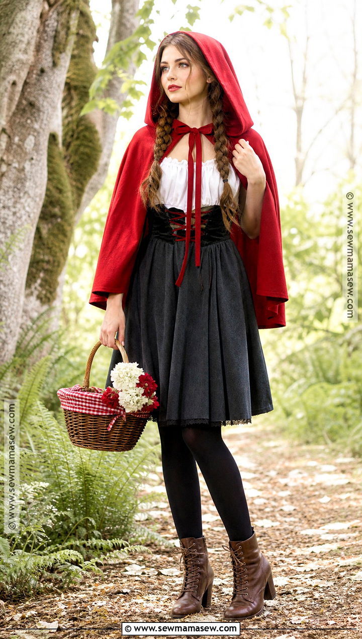 Red Riding Hood Costume With Cape - 40 simple halloween costume ideas