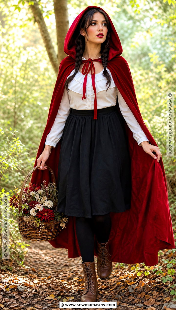 Red Riding Hood Costume With Cape - 30 costume ideas last minute